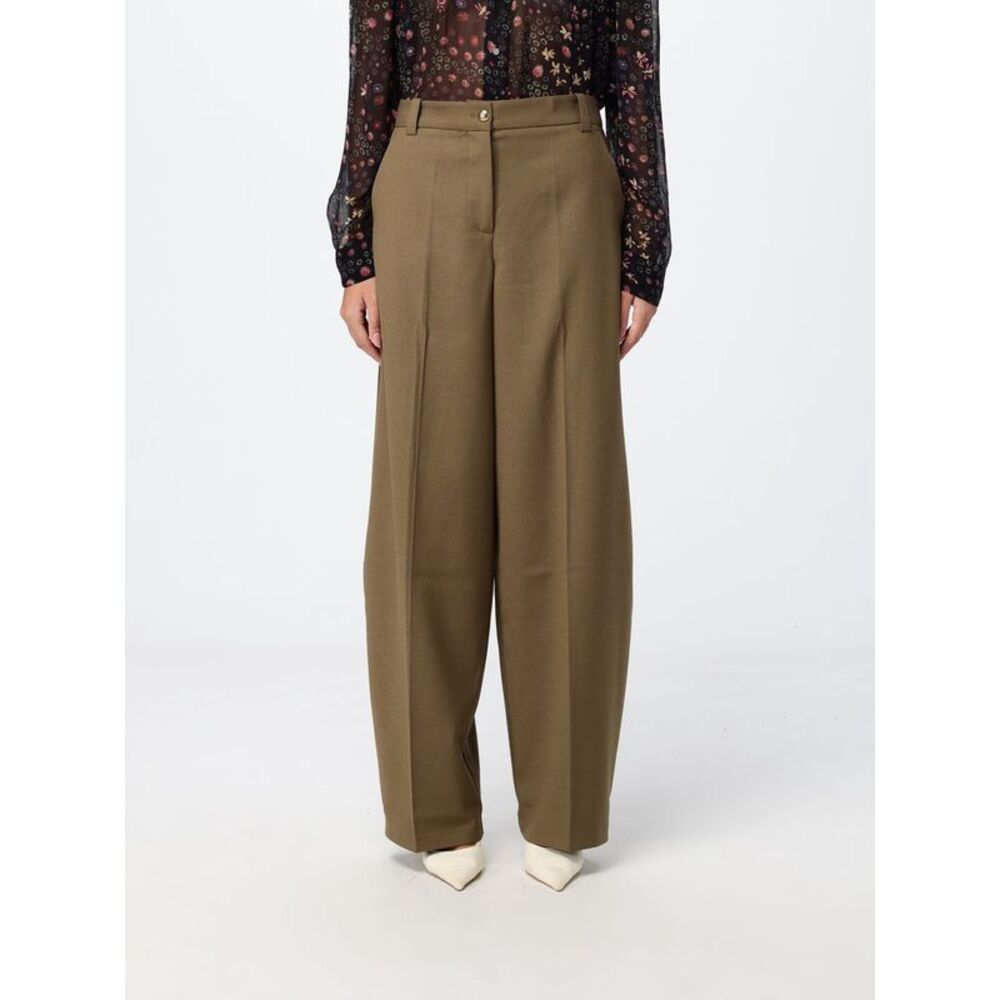 Pinko Women Pinko Slim Fit Skinny Wool Blend Mid-Rise Trousers